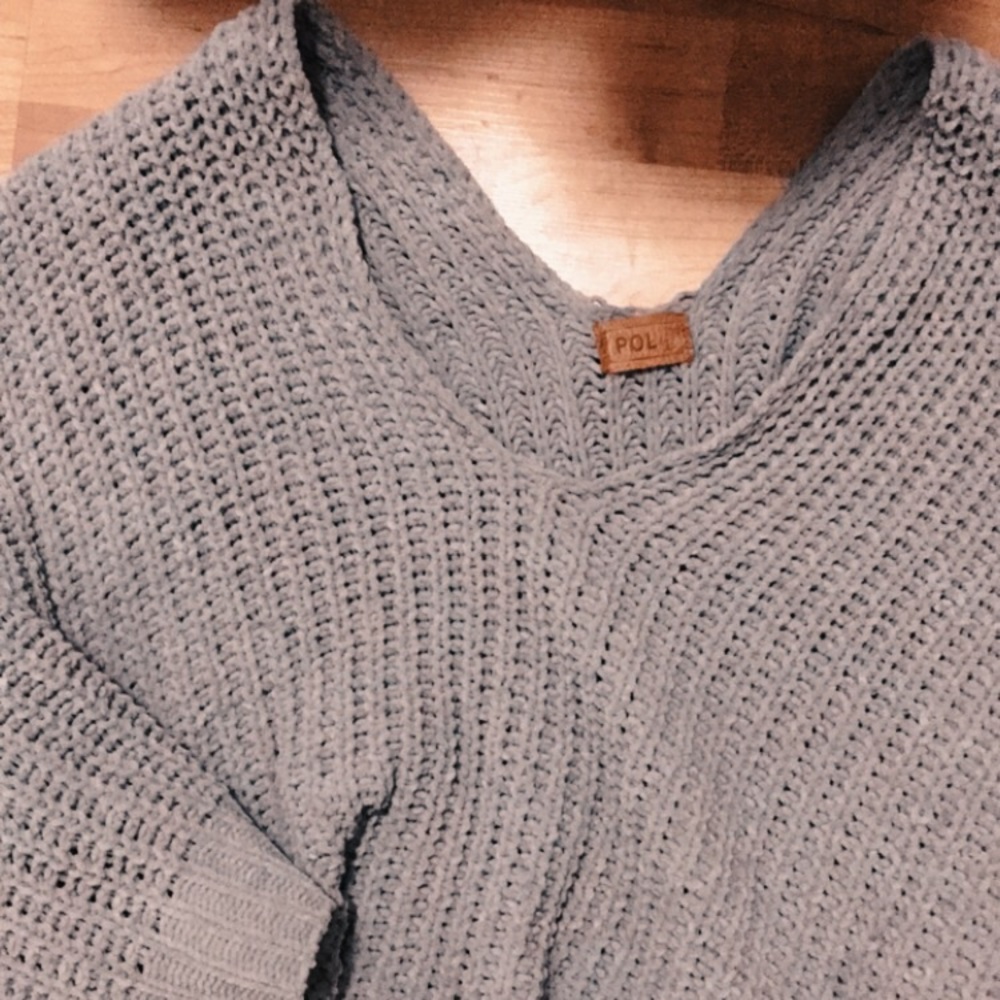 Oversized grey sweater